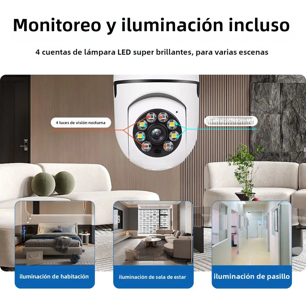 Cámara de seguridad inteligente inalámbrica con Wifi